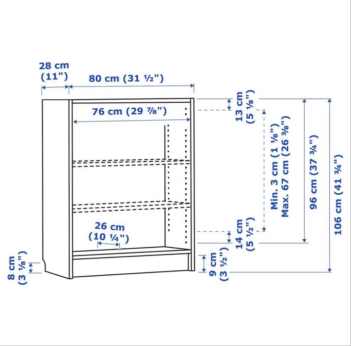 Estante IKEA BILLY branca usada