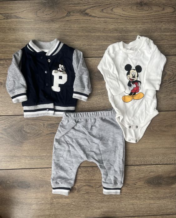 Костюм трійка для малюка. Кофта, боді, штани