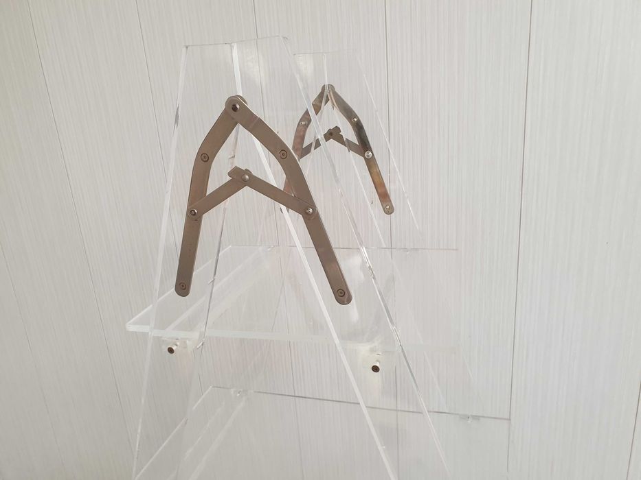 drabinka plexi pleksa etazerka półka retro