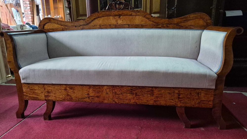 Sofa stylowa kanapa biedermeier antyk wzór szwedzki siedzisko do gabinetu