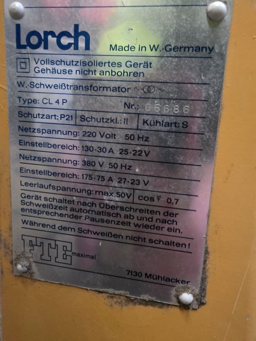 Spawarka Lorch ładnie zachowana