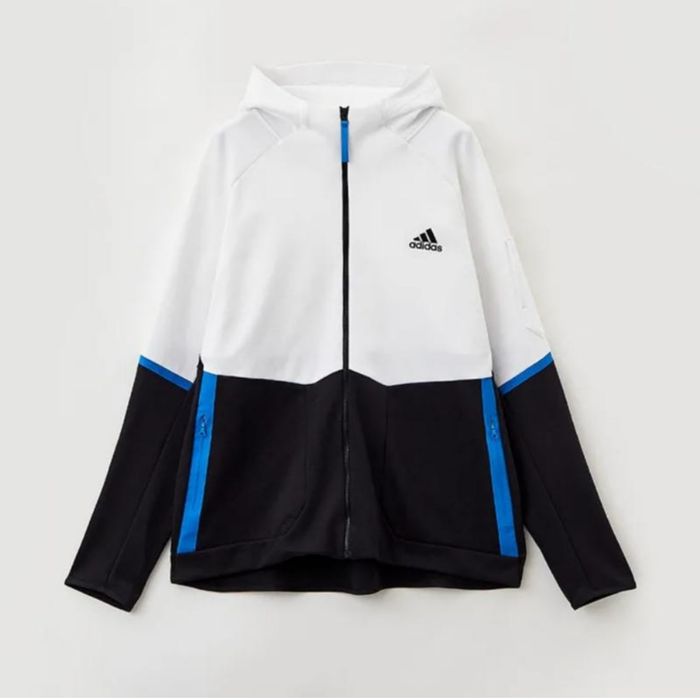 Худі adidas gameday zip white