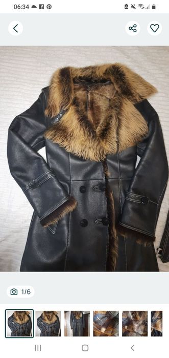 Жіноча дублянка,справжнє хутро.