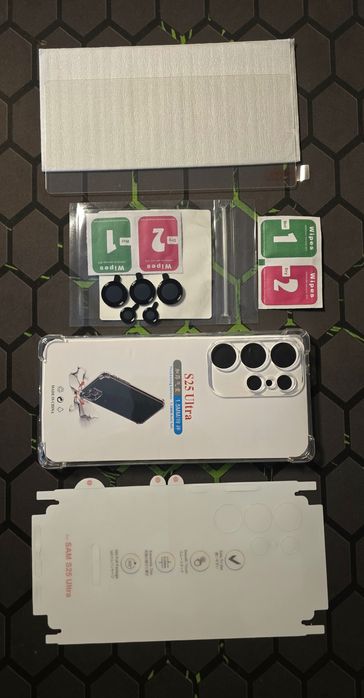 Samsung s25 Ultra Etui,Folia,Szkło hartowane, Szkło na aparat. ZESTAW!