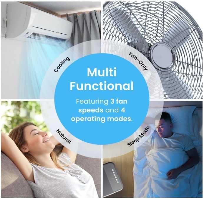 Przenośny wentylator/klimatyzator Pro Breeze sterowany pilotem