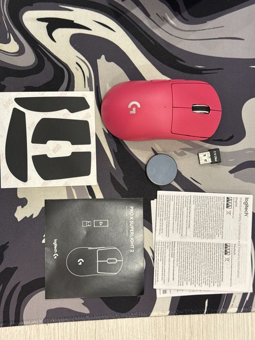 Logitech G Pro X Superlight 2 !ГАРАНТІЯ! рожева HERO 2 LIGHTSPEED Wireless