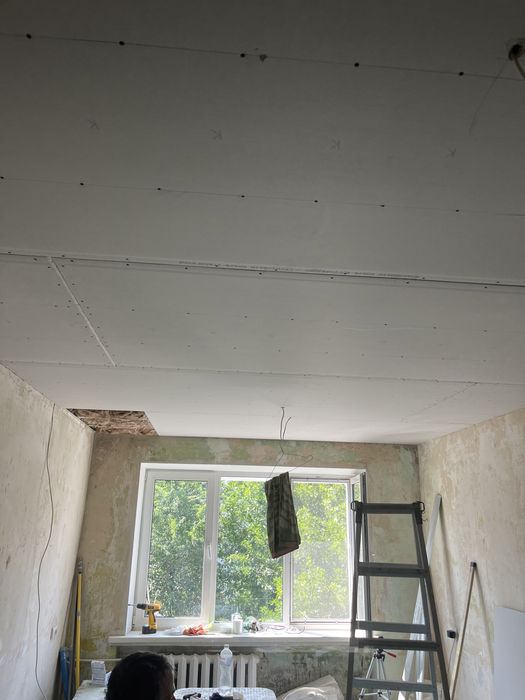 Шпаклевка стен под обои от 125, поклейка обои и покраска стен от 80 гр