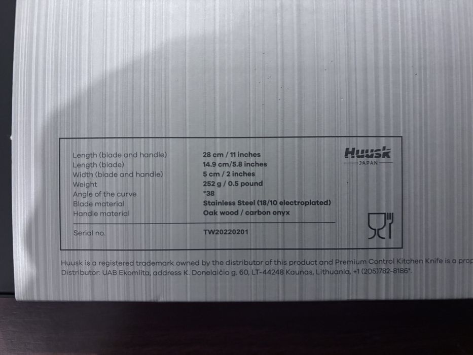 Faca de Cozinha Premium HUUSK – Caixa Original