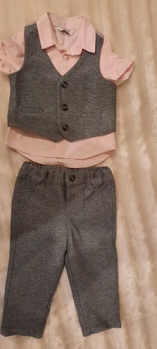 Kpl. Spodnie+koszula+kamizelka roz. 74 PRIMARK