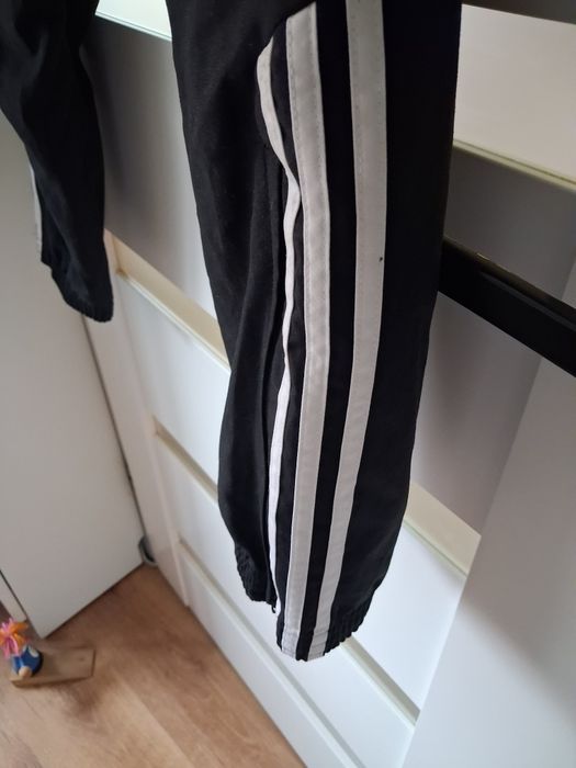 Czarne męskie spodnie Adidas