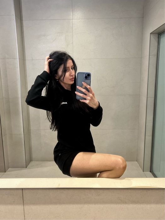 Зимнее платье Puma черное на флисе S