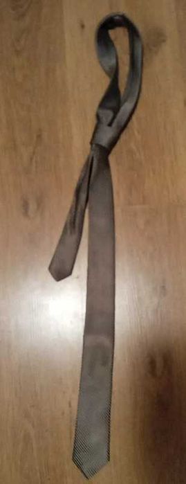 krawat męski brązowy Handmade
