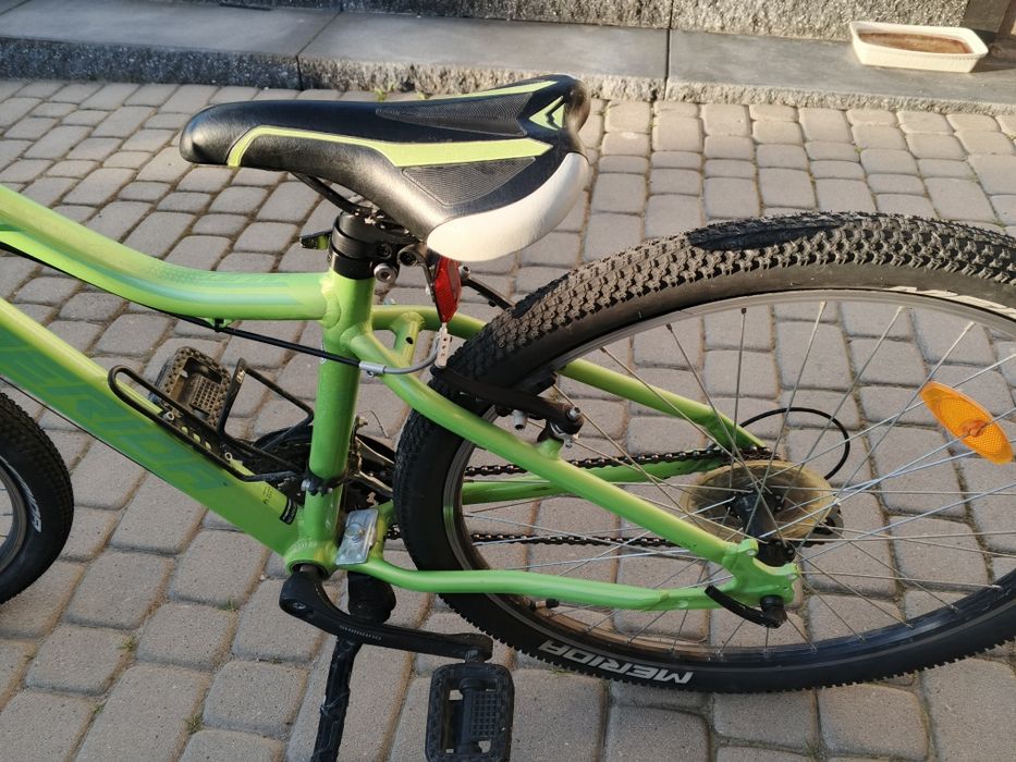Rower Merida zielony w zestawie z dętka