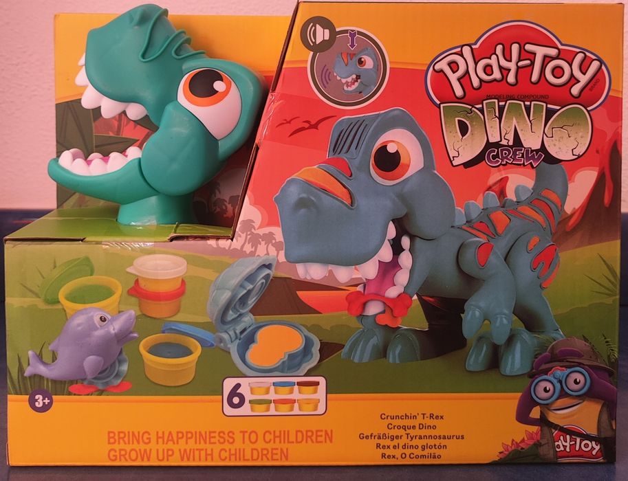 Набір з тістом для ліплення Dino Crew динозавр Play-Toy SM8067
