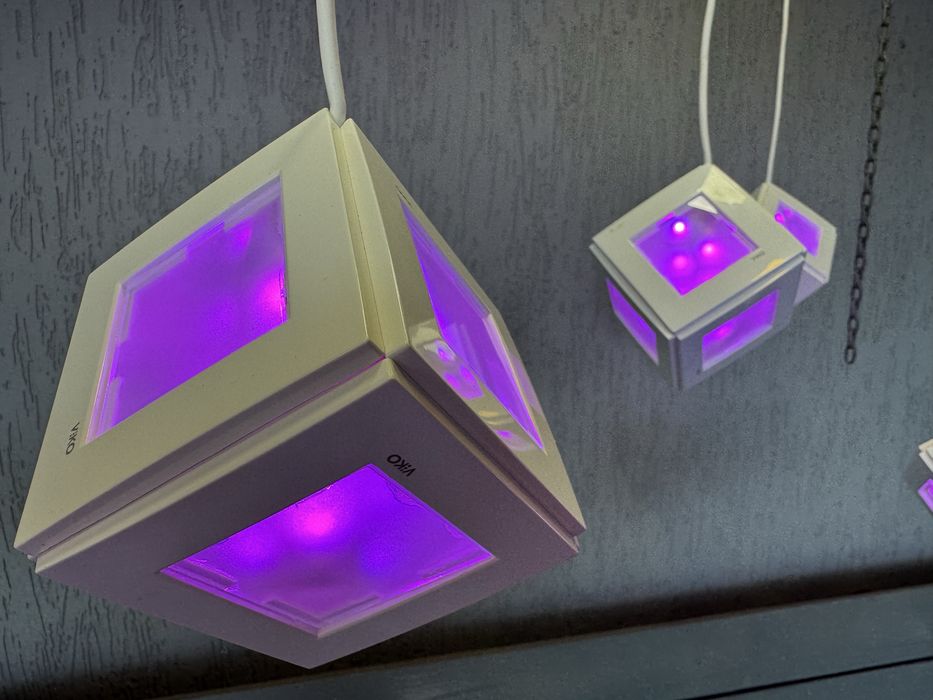 Велика дизайнерська LED люстра RGB+CCT на пульті, 4 канали, дерево, світильник, підвісна, стельова