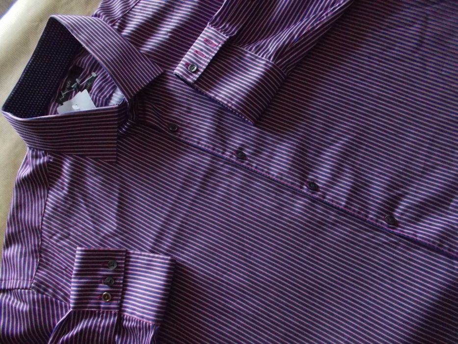 4XL AUTOGRAPH LUXURY Designerska,  Ekskluzywna Koszula Męska 4XL 46 UK