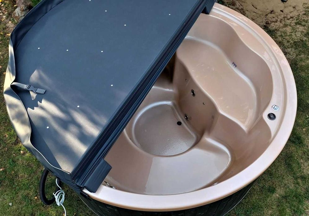 Balia, akrylowa kolory perłowe do wyboru , jacuzzi, piec na drewno.