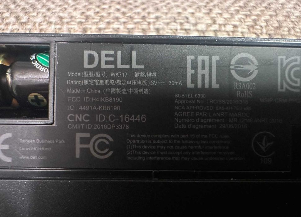 Клавіатура бездротова Dell Premier Wireless Keyboard WK717 (оригінал)