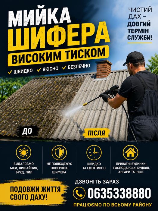 Фарбування дахів,парканів, фасадів "під ключ"!