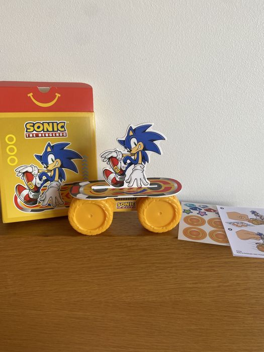 Boneco sonic the hedgehog mcdonalds