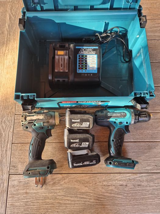 Makita klucz udarowy, wkrętarka 14.4v, zestaw elektronarzędzi.