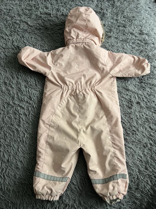 Комбінезон HM 80-86 р на дівчинку рожевий, на флісі , комбинезон