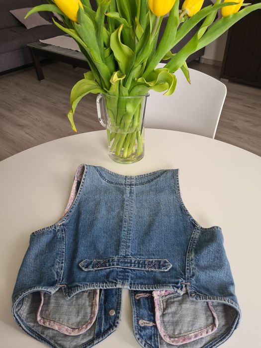 Kamizelka H&M roz 146, 10-11 lat jeans