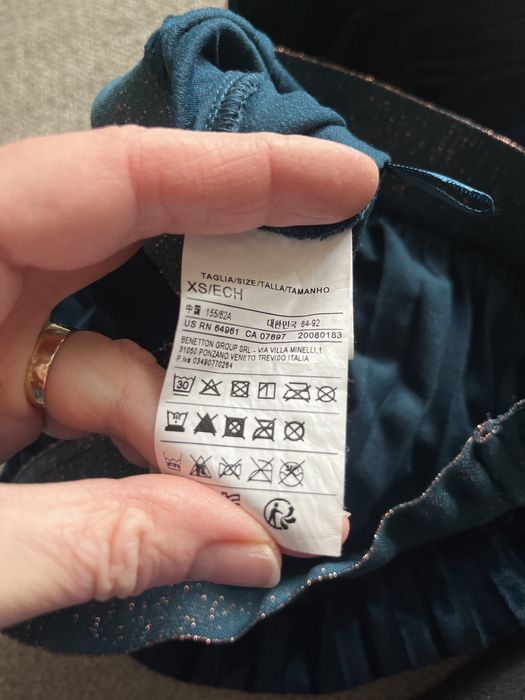 Plisowana spódnica SISLEY XS