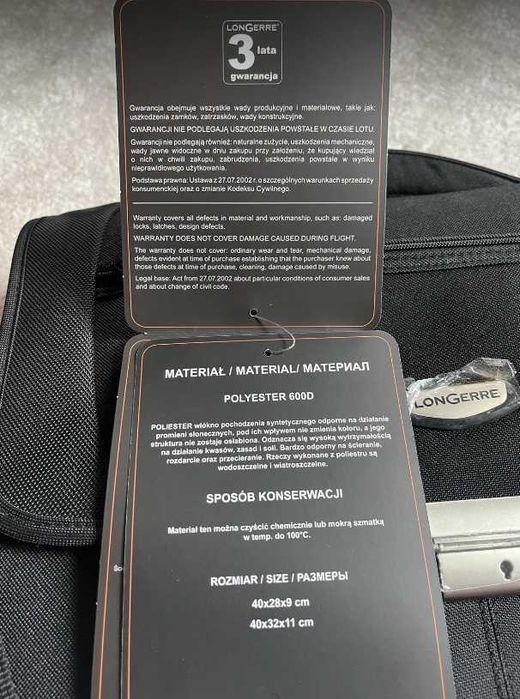 Torba na laptop, duża Longerre, nowa