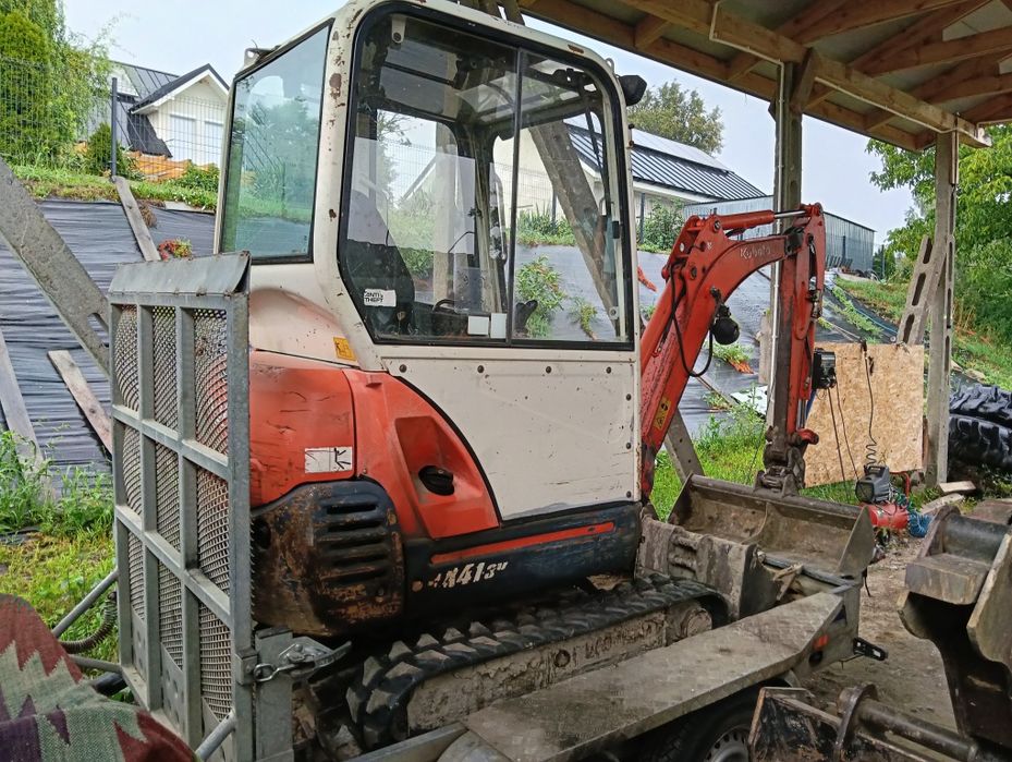Minikoparka Kubota kx 41 3v plus przyczepa