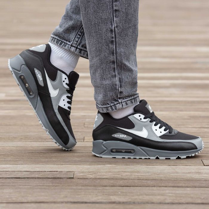 Кросівки Nike Air Max 90 Black/Grey/White premium