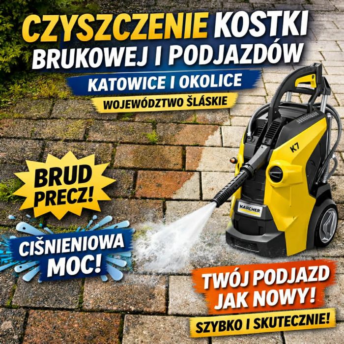 Czyszczenie kostki brukowej– EFEKT JAK NOWA!