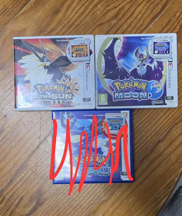 Jogos Nintendo 3DS - Pokémon Ultra Sun, Moon (Perfeito Estado)