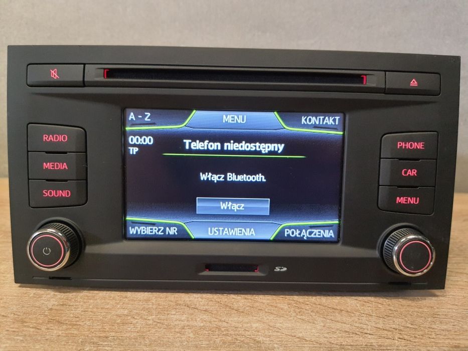 Radio samochodowe SEAT VW MIB Entry VD1 / Bluetooth, AUX, Multimedia LEON 3 III Ibiza Toledo