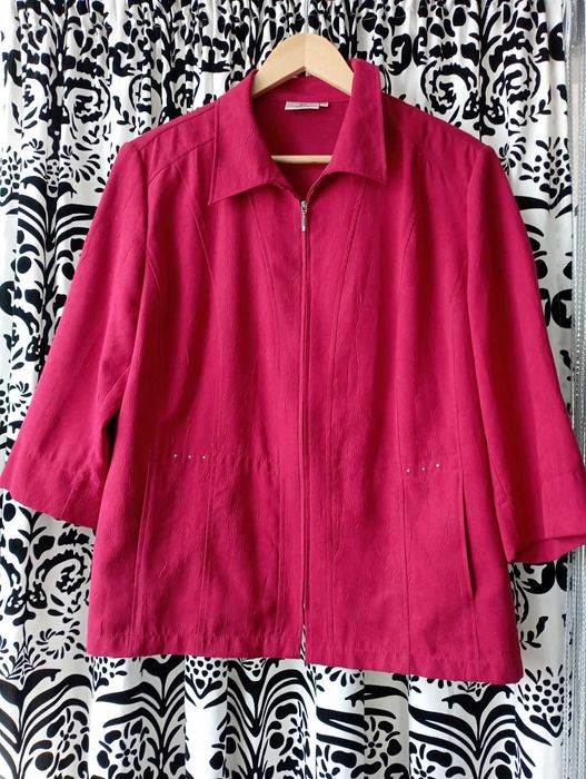 czerwona kurtka/żakiet r.44