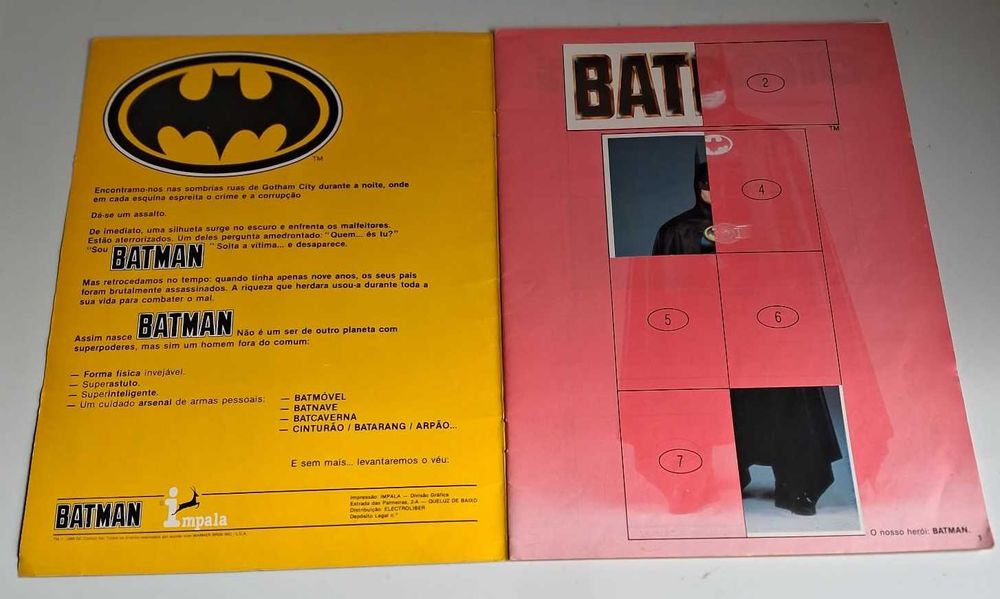 Caderneta: BATMAN de 1989