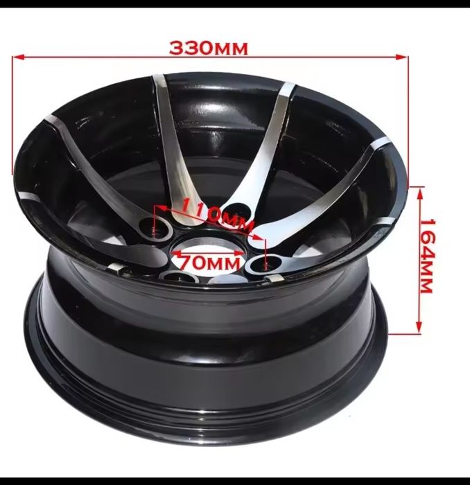 Jantes moto 4 de 12"