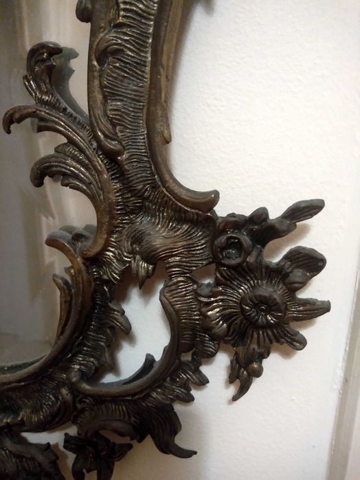 Espelho latão ornamentado