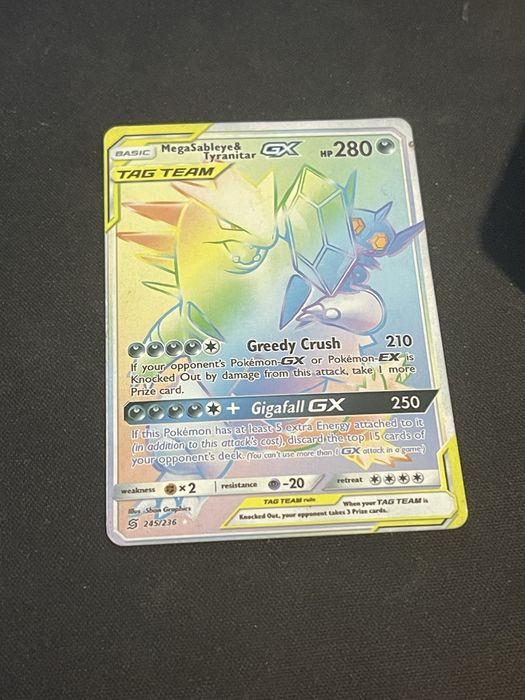 Mega Sableye & Tyranitar GX 245/236 Secret Rare Pokémon TCG