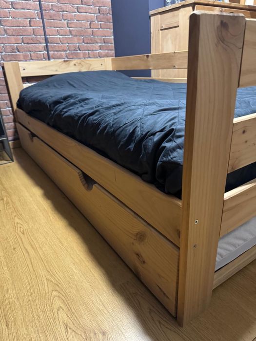 Cama Madeira LUFE c/ Colchão