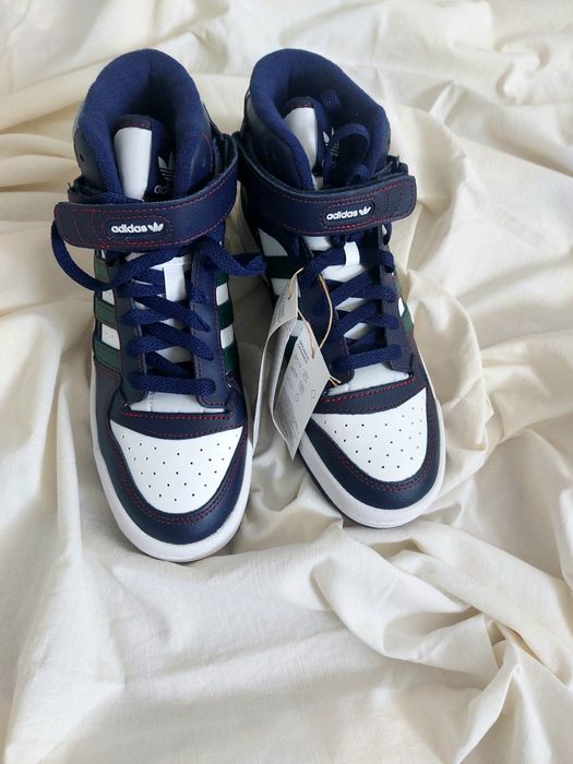 Zielone biale granatowe Trampki sneakersy za kostkę forum mid 38