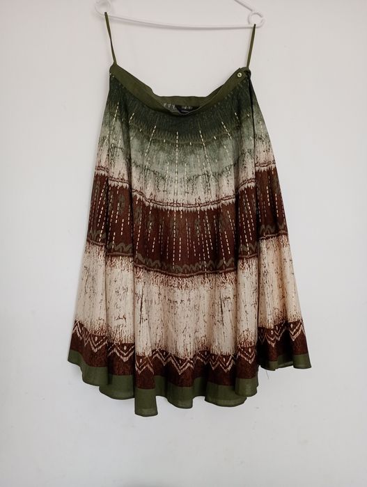 Bawełniana spódnica midi w stylu boho etno hippie