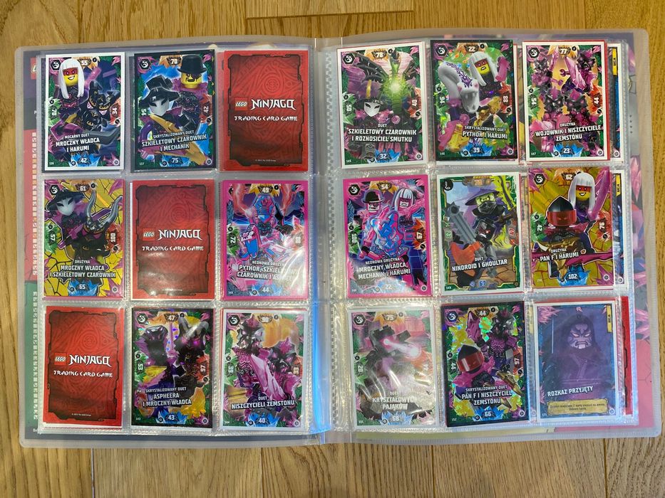 Album LEGO NINjAGO trading card game seria 8 200+ kart bez