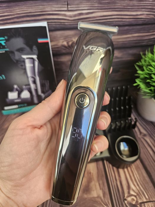 Набір Vgr 107 тример машинка стрижки волосся нос вуха насадки трімер