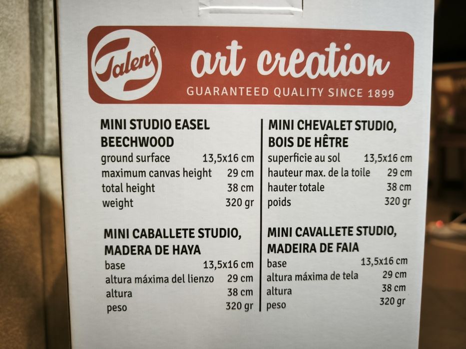 Suporte para telas-Cavalete de madeira faia