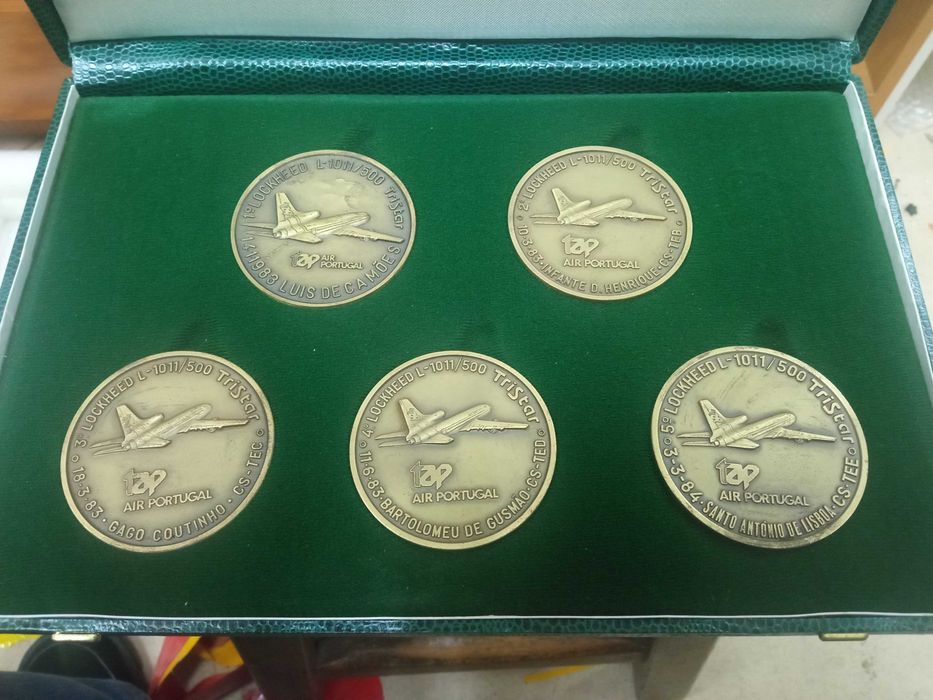 Medalhas Comemorativas TAP LOCKHEED 1011