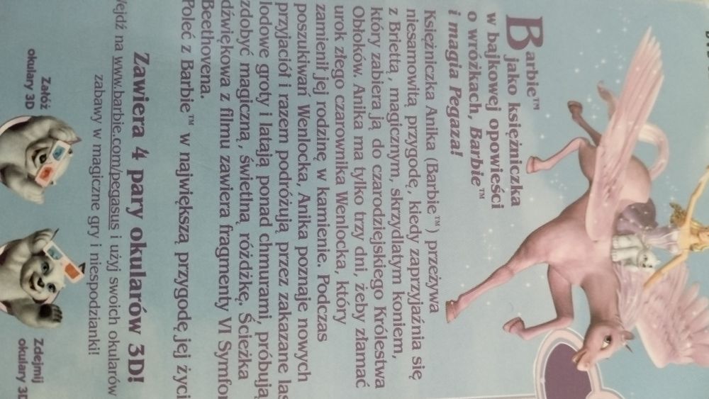 film Barbie i magia Pegaza DVD 3D