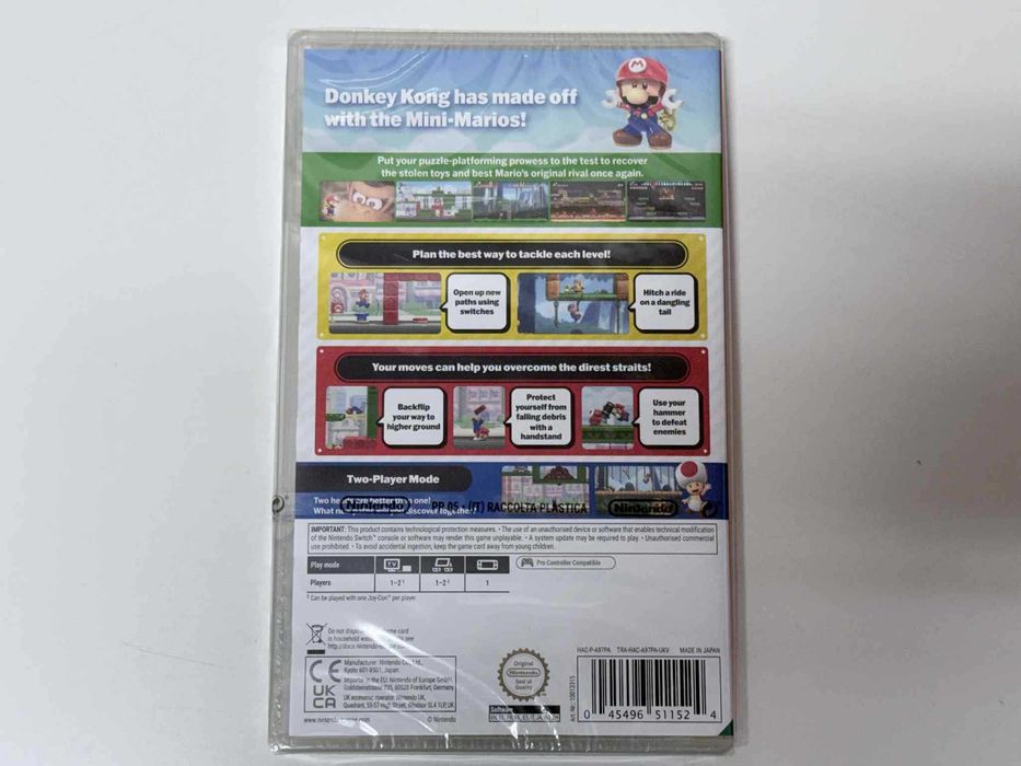 Gra Mario Vs. Donkey Kong Nitendo Switch 1 & 2 (nowa)