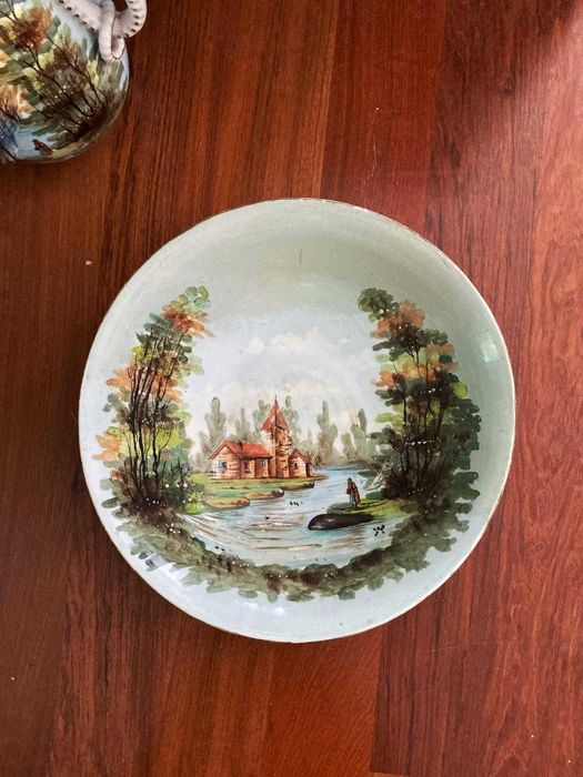 Conjunto de peças Vista Alegre pintadas à mão do século 19 (XIX)