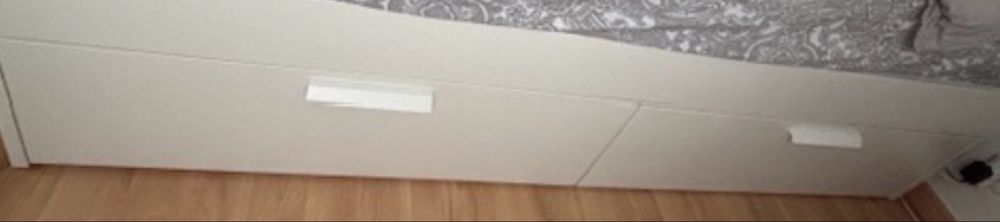 Cama casal 160x200 , cabeceira com led e 4 gavetões